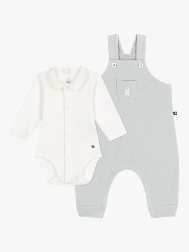 

Комплект из комбинезона и боди для малыша Petit Bateau, Marshmallow
