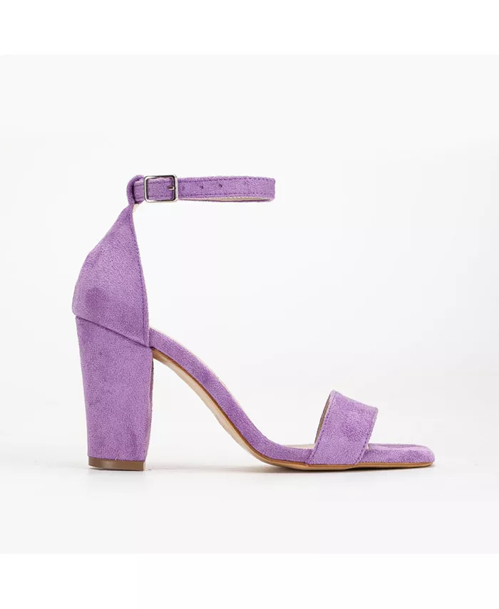 Джесс высокие каблуки сандалии Forever & Always Shoes, фиолетовый