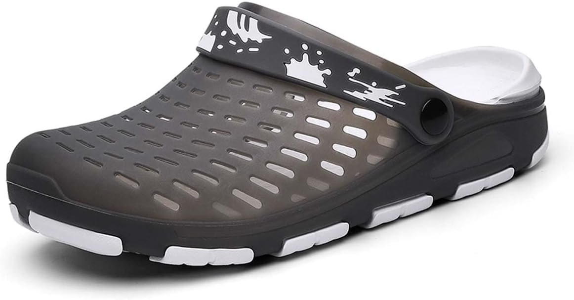 

Мужские и женские садовые сандалии HYDLONGR, удобные, нескользящие, быстро сохнущие пляжные тапочки, дышащие сабо, серый