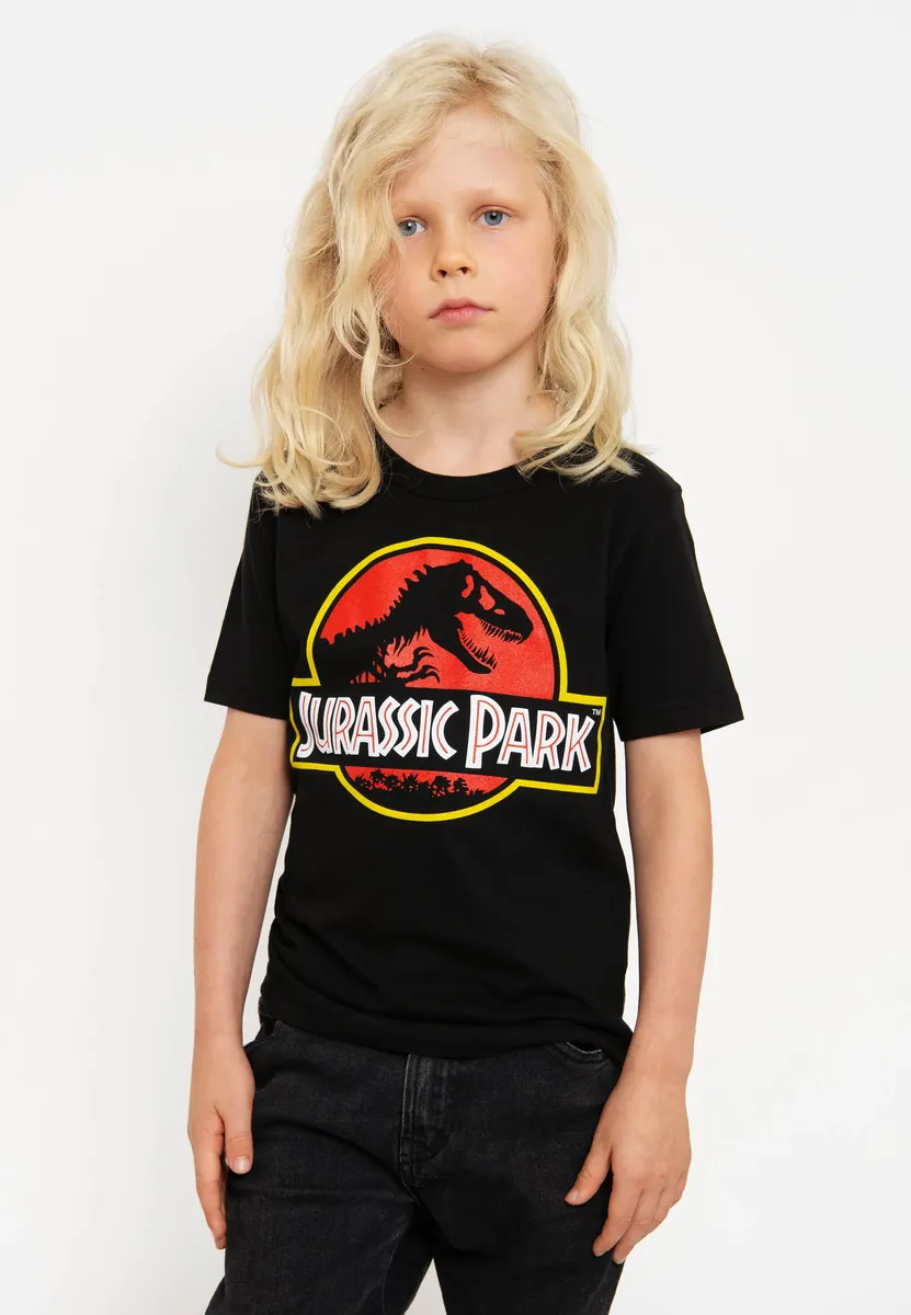 Logoshirt Футболка " Logoshirt Парка Юрского периода" с классным принтом, черный — фото 2
