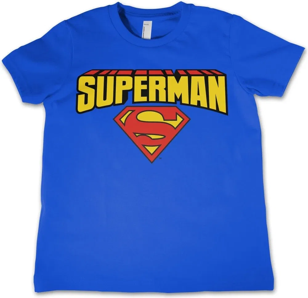 Футболка с принтом Superman, синий