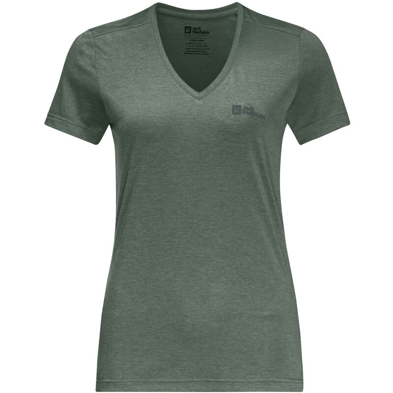 

Футболка кросстрейл женская Jack Wolfskin, цвет eucalyptus