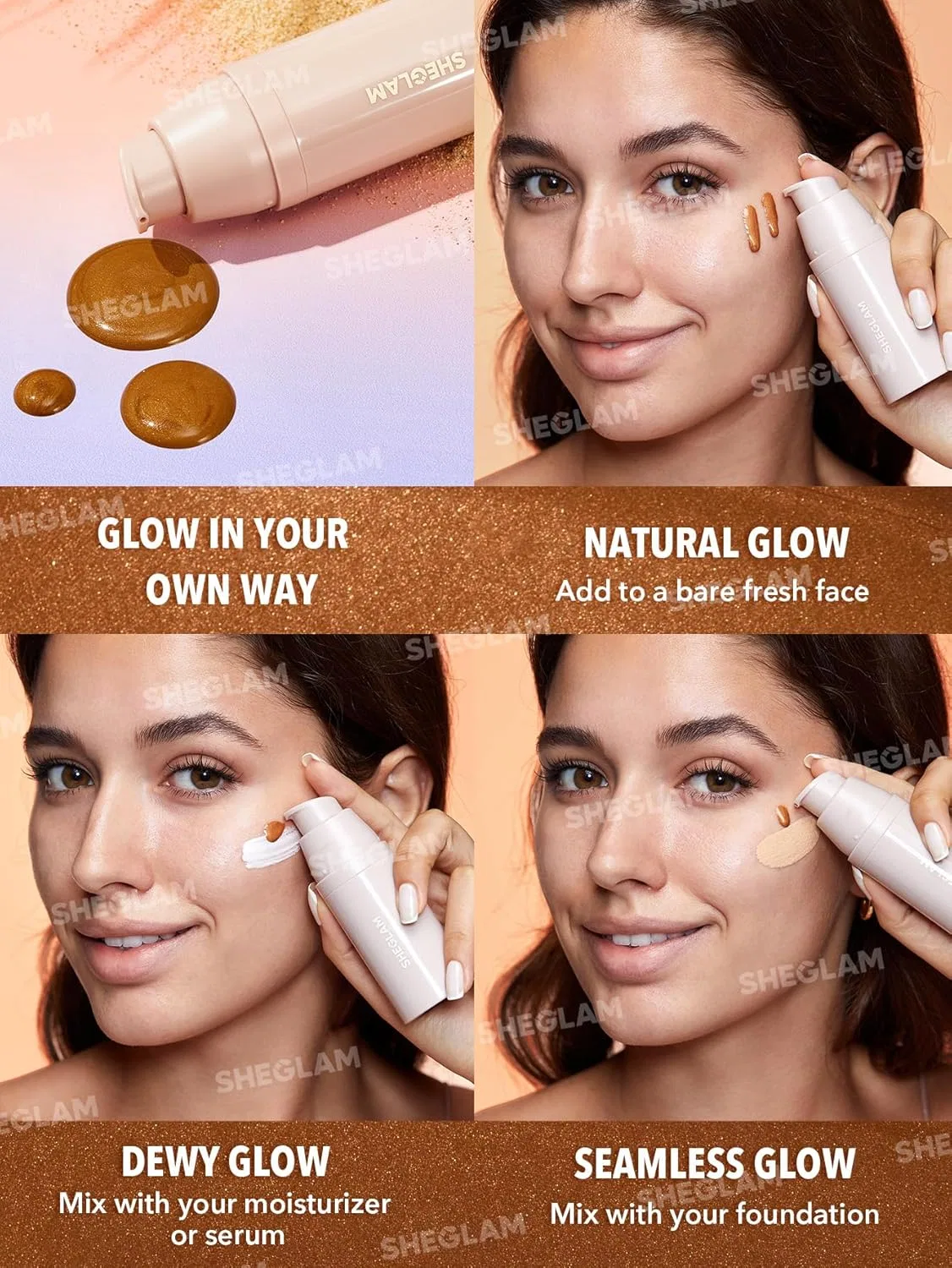 Жидкий бронзер для лица SHEGLAM Glo Hero Bronzing Drops Sheglam — фото 4