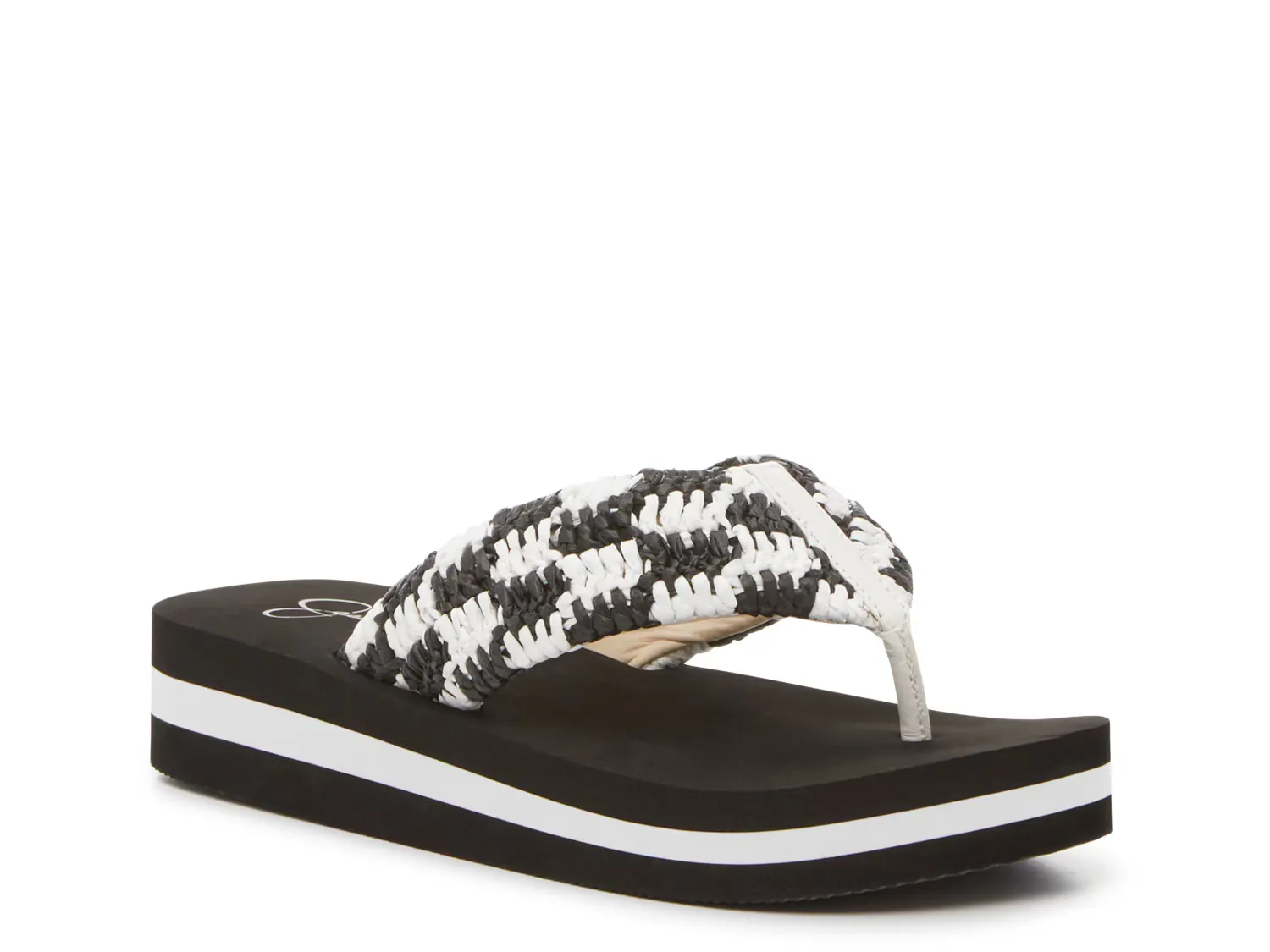 

Сандалии Baesal Platform Sandal Jessica Simpson, черно-белый