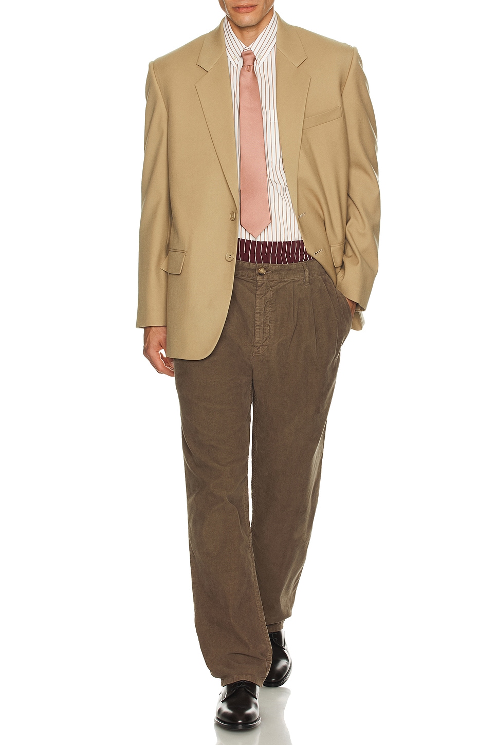 

Брюки Tuck Saint Laurent, Paris Beige