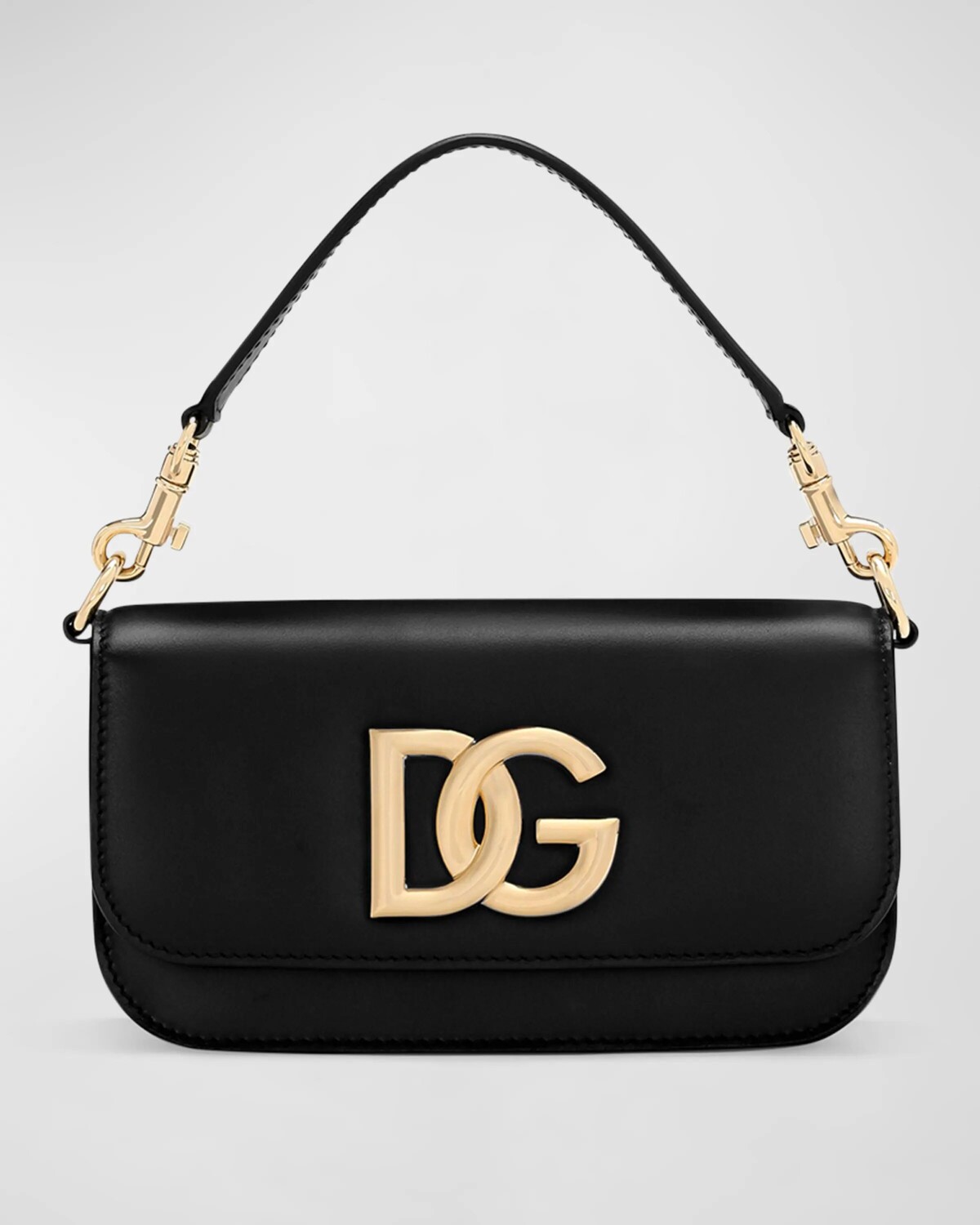 

Кожаная сумка 3.5 с клапаном и верхней ручкой Dolce&Gabbana, цвет Nero