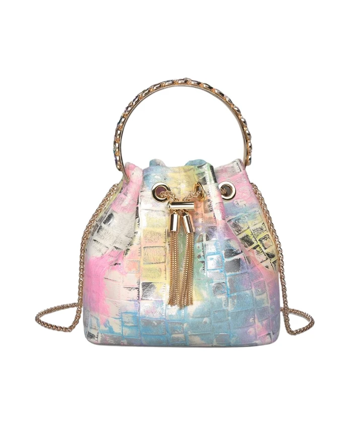 

Сумочка с ручкой, украшенной стразами. Alma En Pena, мультиколор