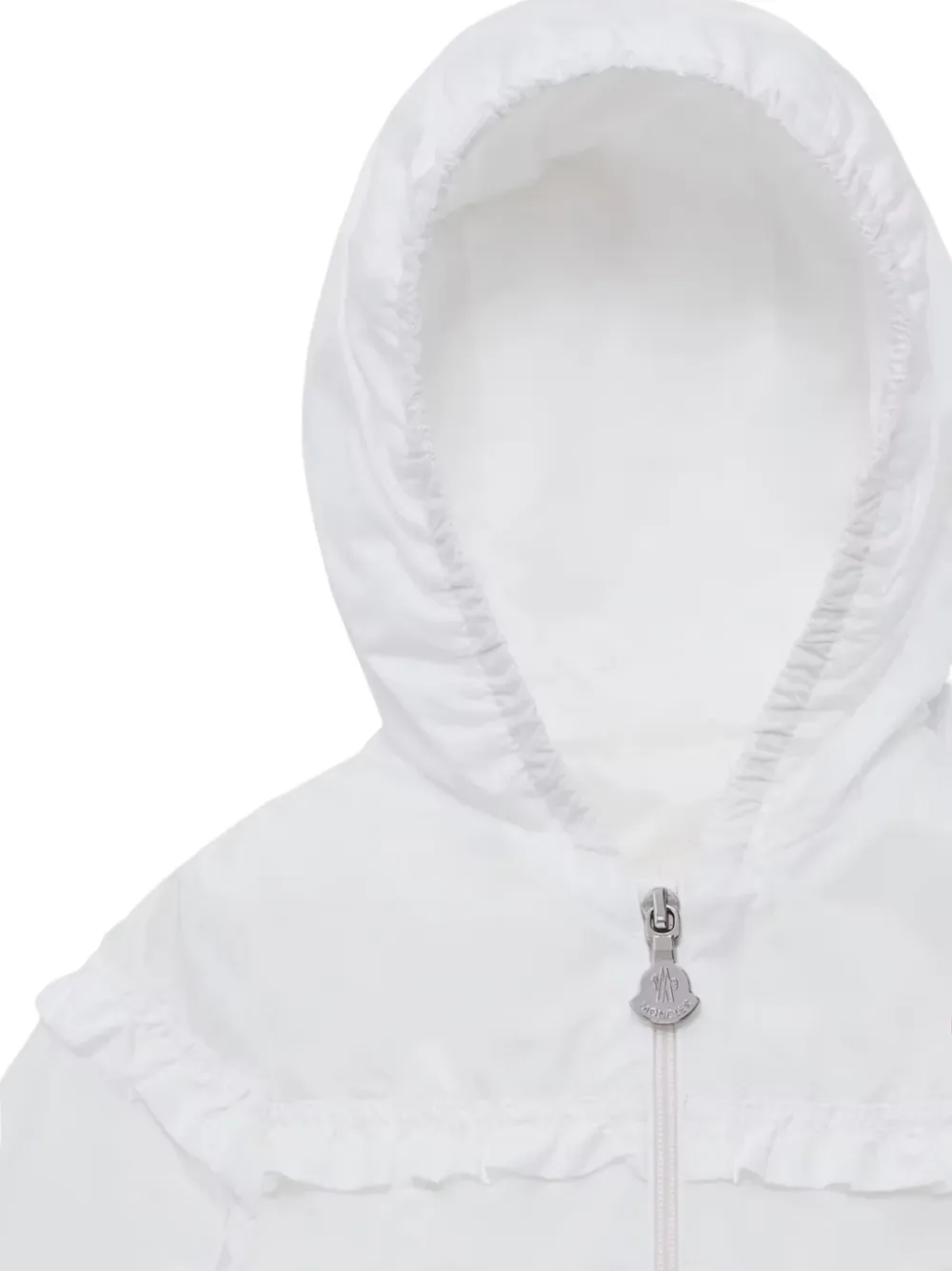 Куртка Hiti на молнии с оборками Moncler Enfant, белый — фото 3