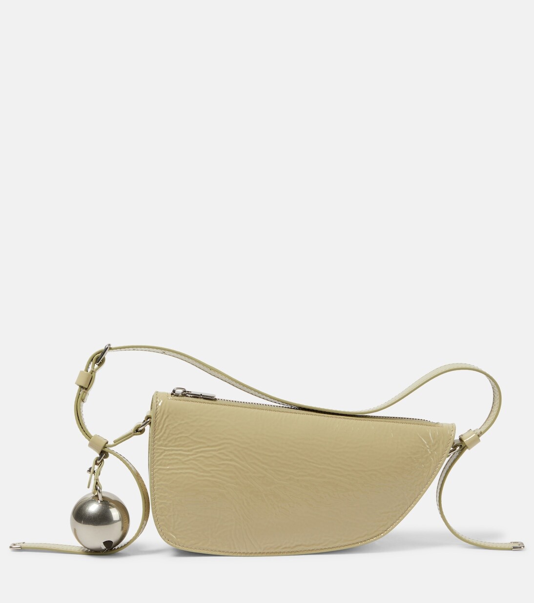 

Кожаная сумка через плечо shield mini Burberry, бежевый
