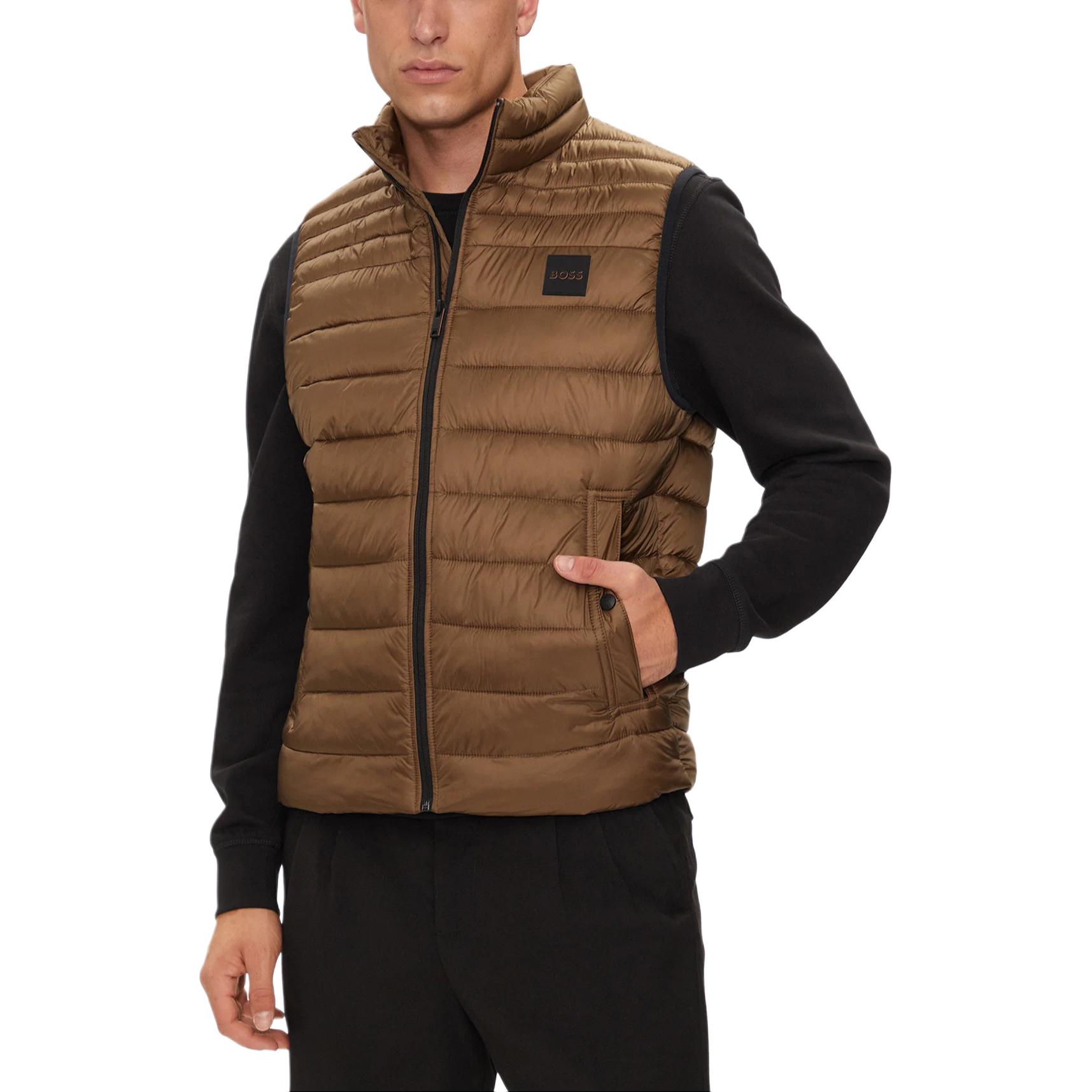 

HUGO BOSS Мужская жилетка тёмно-коричневая, Dark Brown