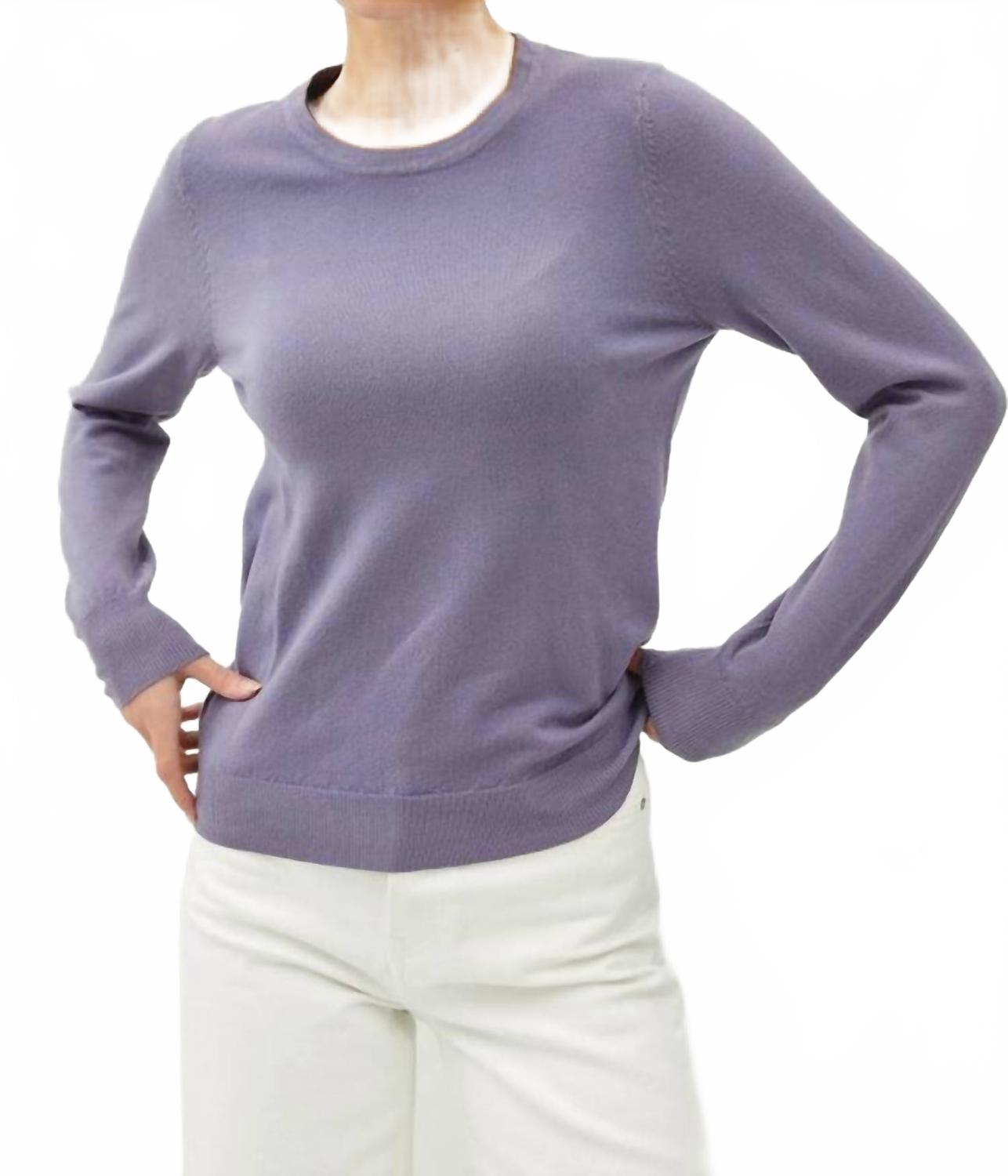 

Свитер с круглым вырезом в лавандовом цвете Be cool