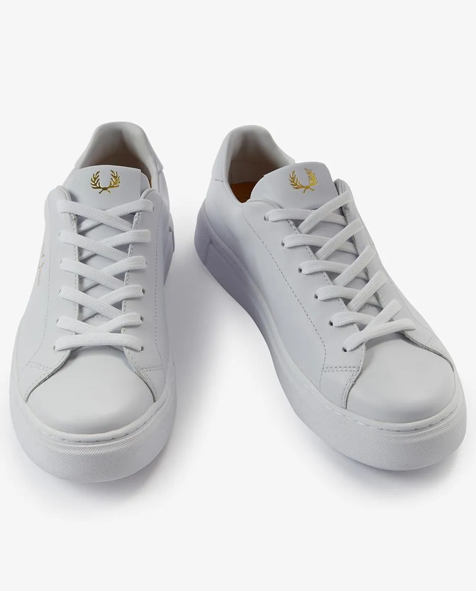 Унисекс спортивные кроссовки B71 из кожи Fred Perry, белый — фото 3