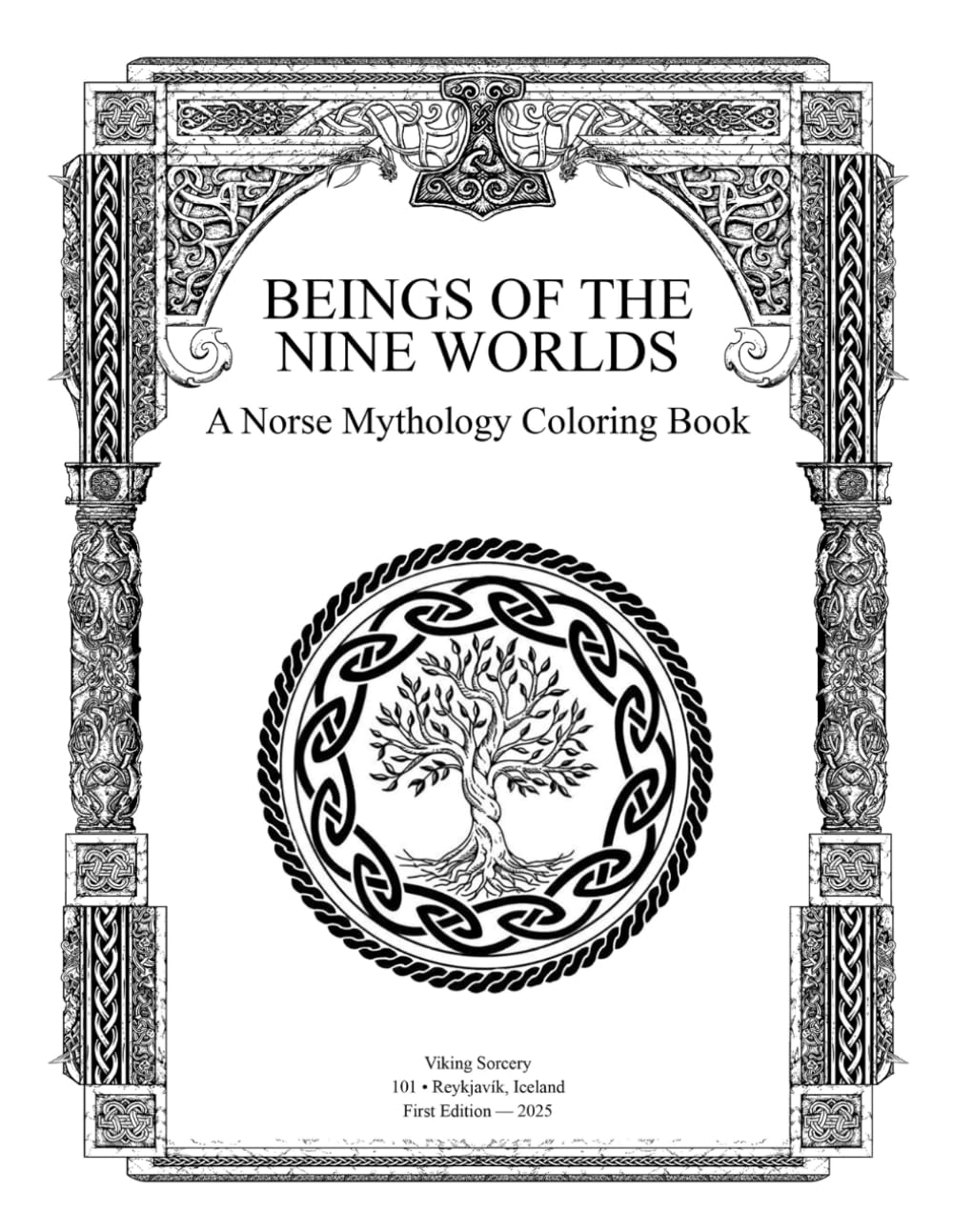 

BEINGS OF THE NINE WORLDS: A Norse Mythology Coloring Book (Independently published)
