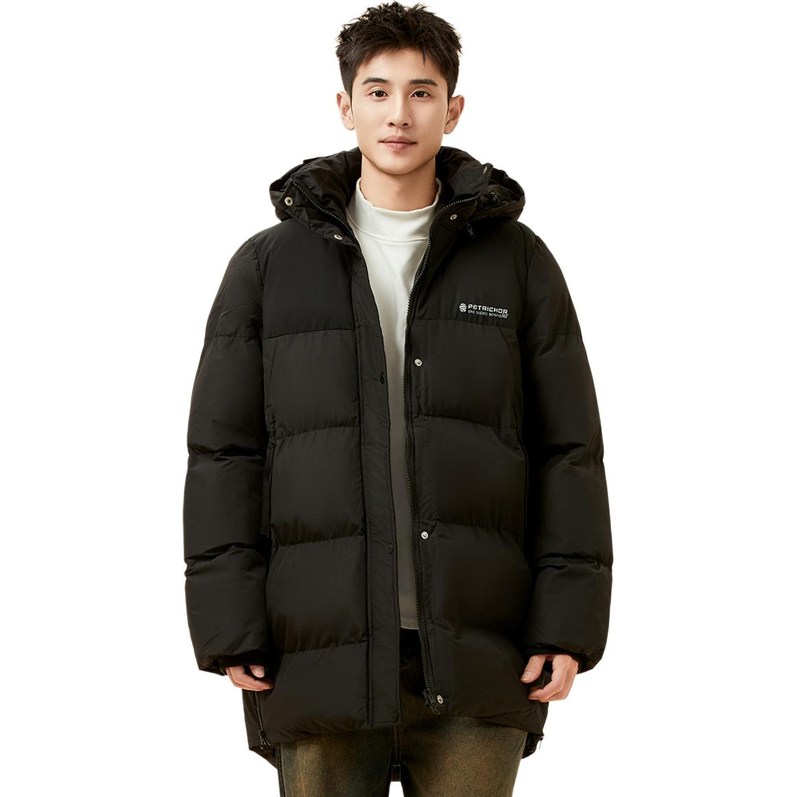 

361° Пуховик мужской Super Black/Super Black с капюшоном утепленный