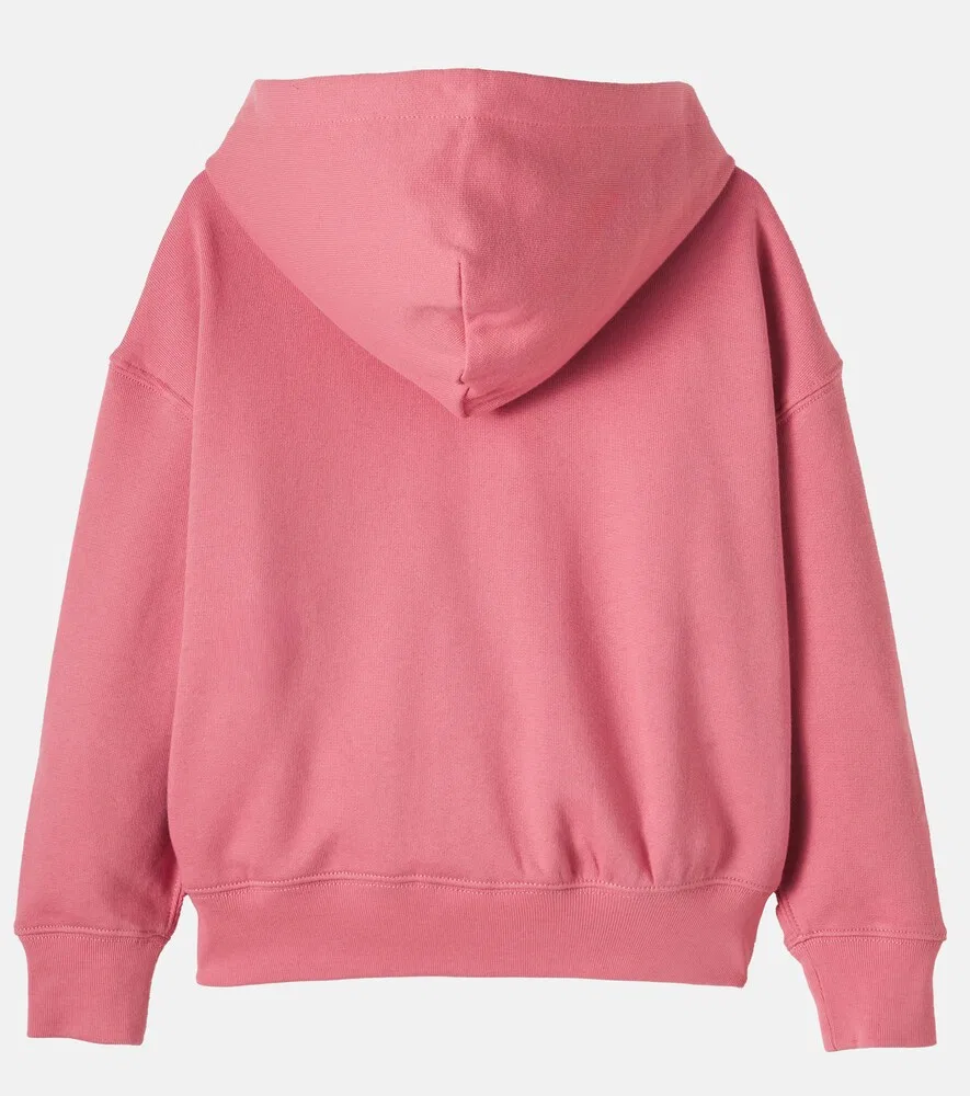 Толстовка на молнии из смесового хлопка Polo Ralph Lauren Kids, розовый — фото 3