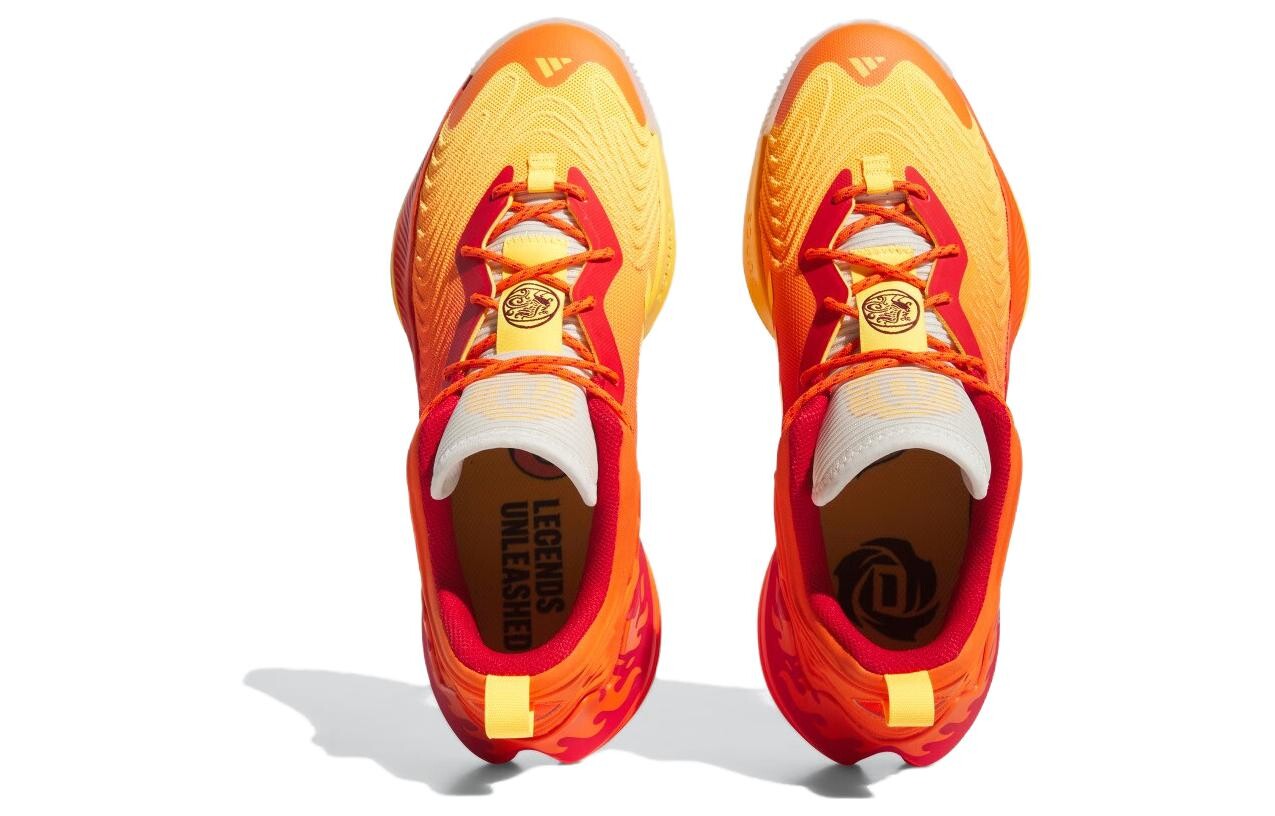 Баскетбольные кроссовки D Rose Son Of Chi 3.0 мужские низкие оранжевые Adidas — фото 4