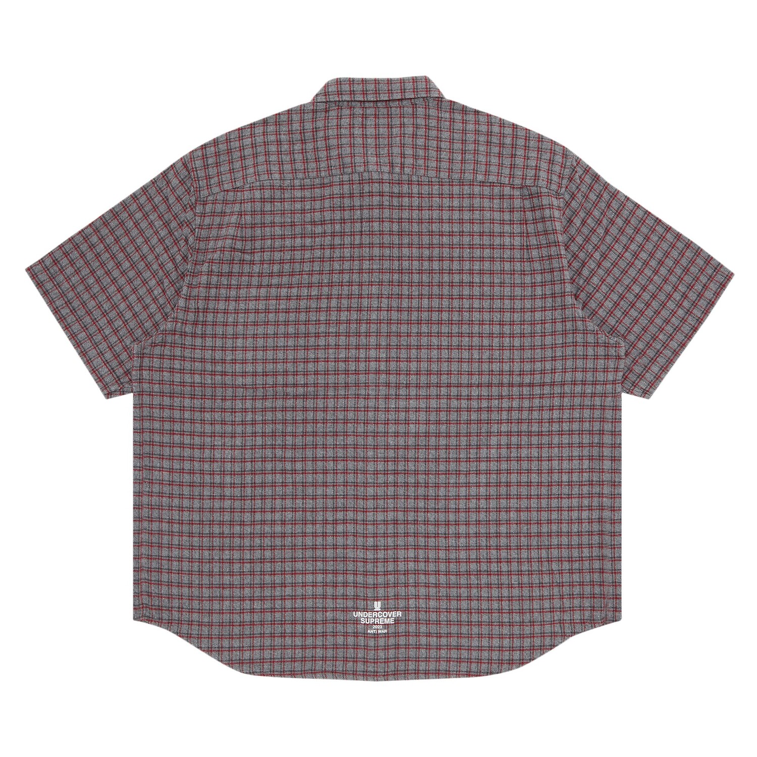 Фланелевая рубашка с короткими рукавами Supreme x UNDERCOVER, Серая клетка — фото 2
