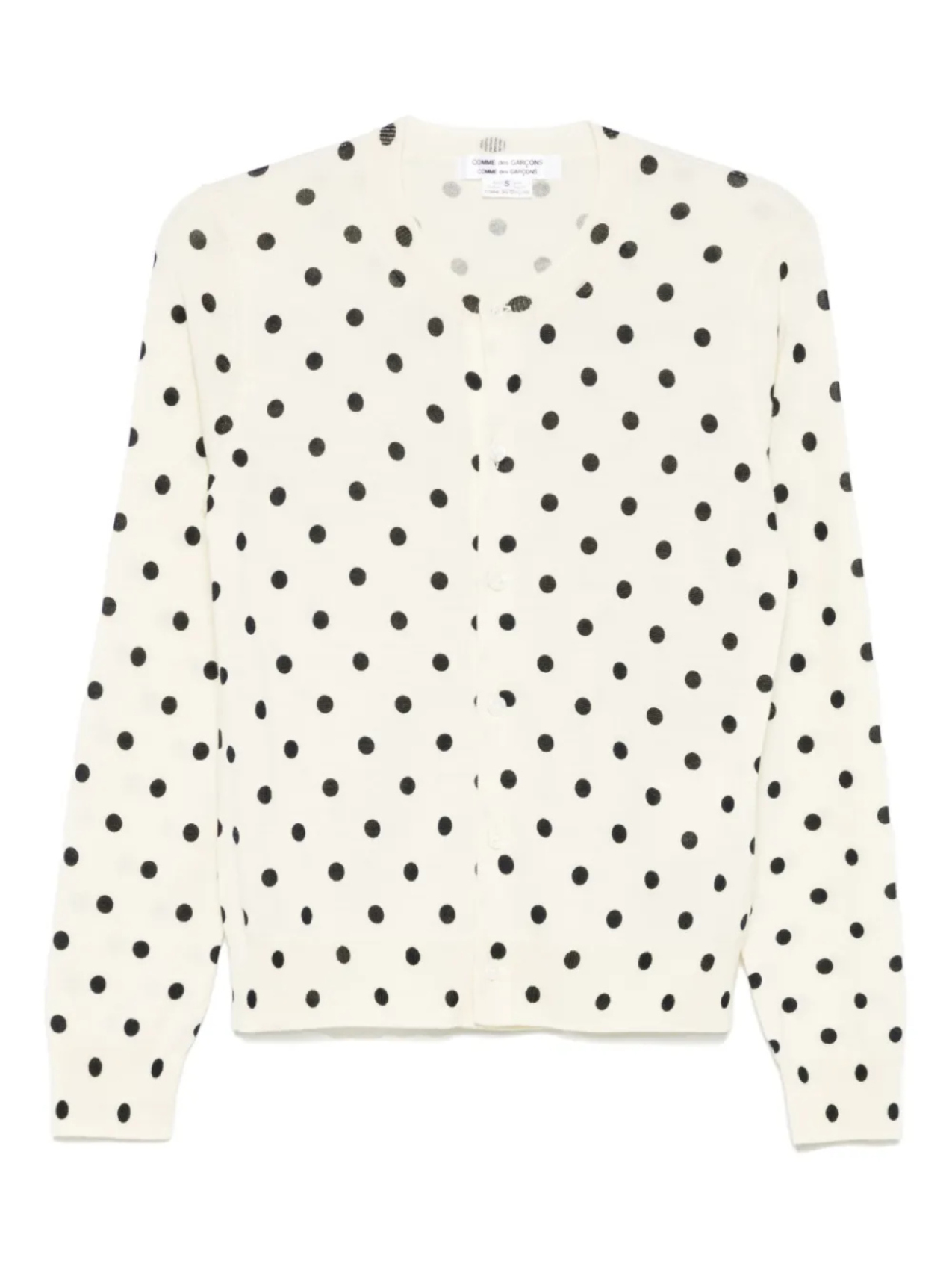 

Comme Des Garçons Comme Des Garçons кардиган в горох, нейтральный
