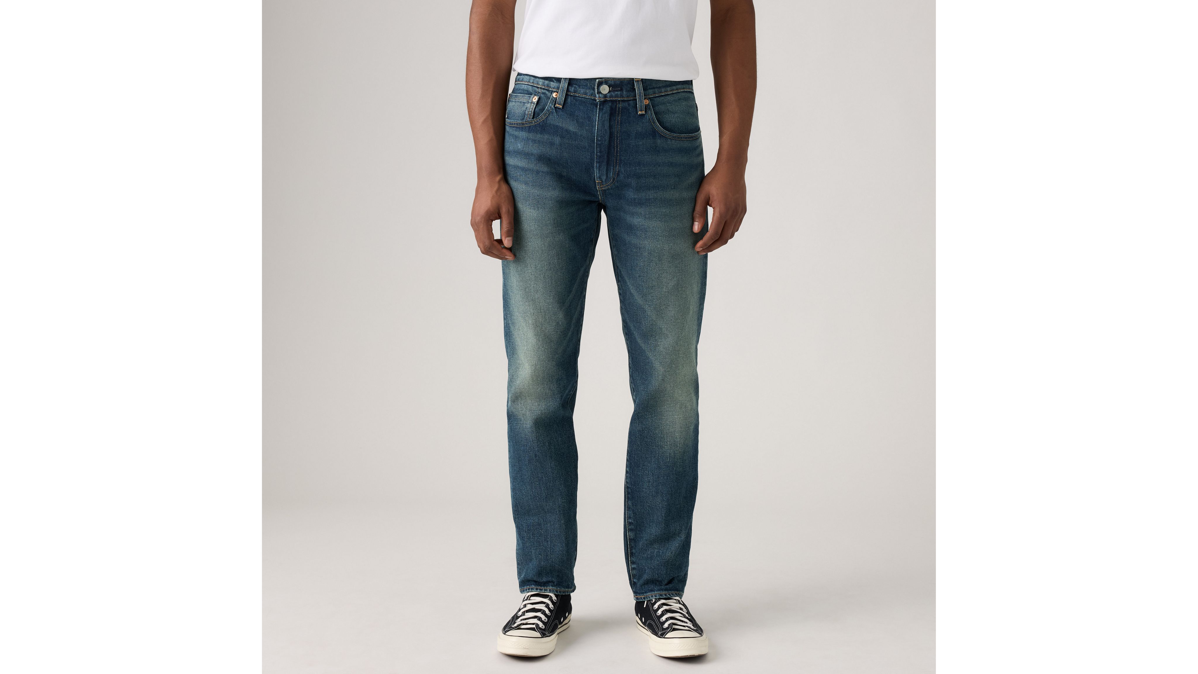 Мужские джинсы 502 Taper Fit Selvedge Levi's, Music To My Ears Selvedge - Dark Wash — фото 2