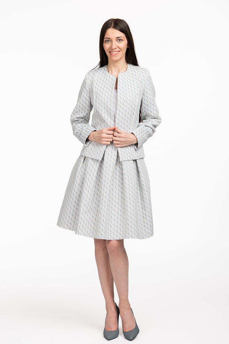 

Узорчатый жакет Couture De Marie, серый