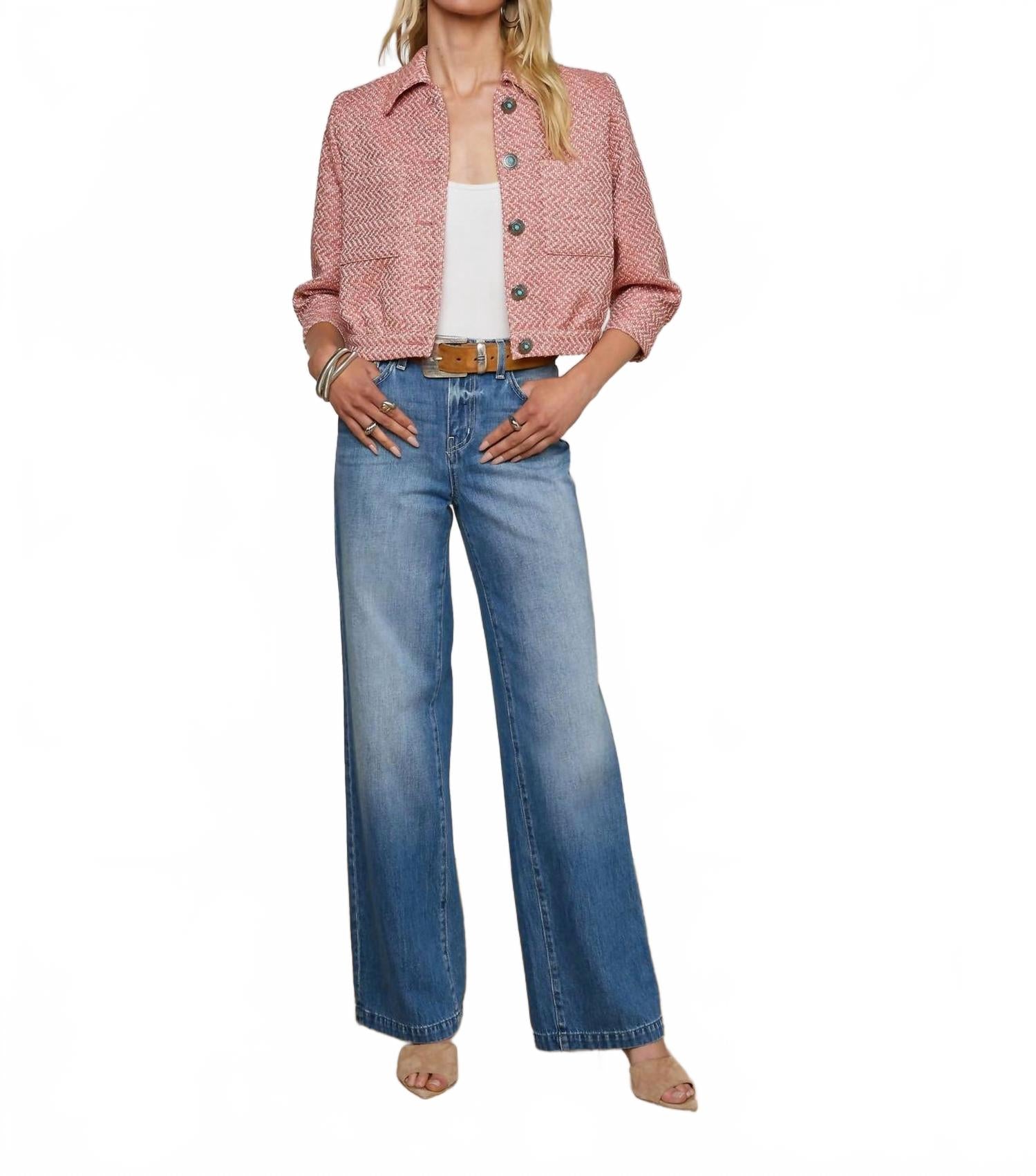 

Клэйтон джинсы с широкими штанинами в цвете Woodrow L'Agence, Woodrow