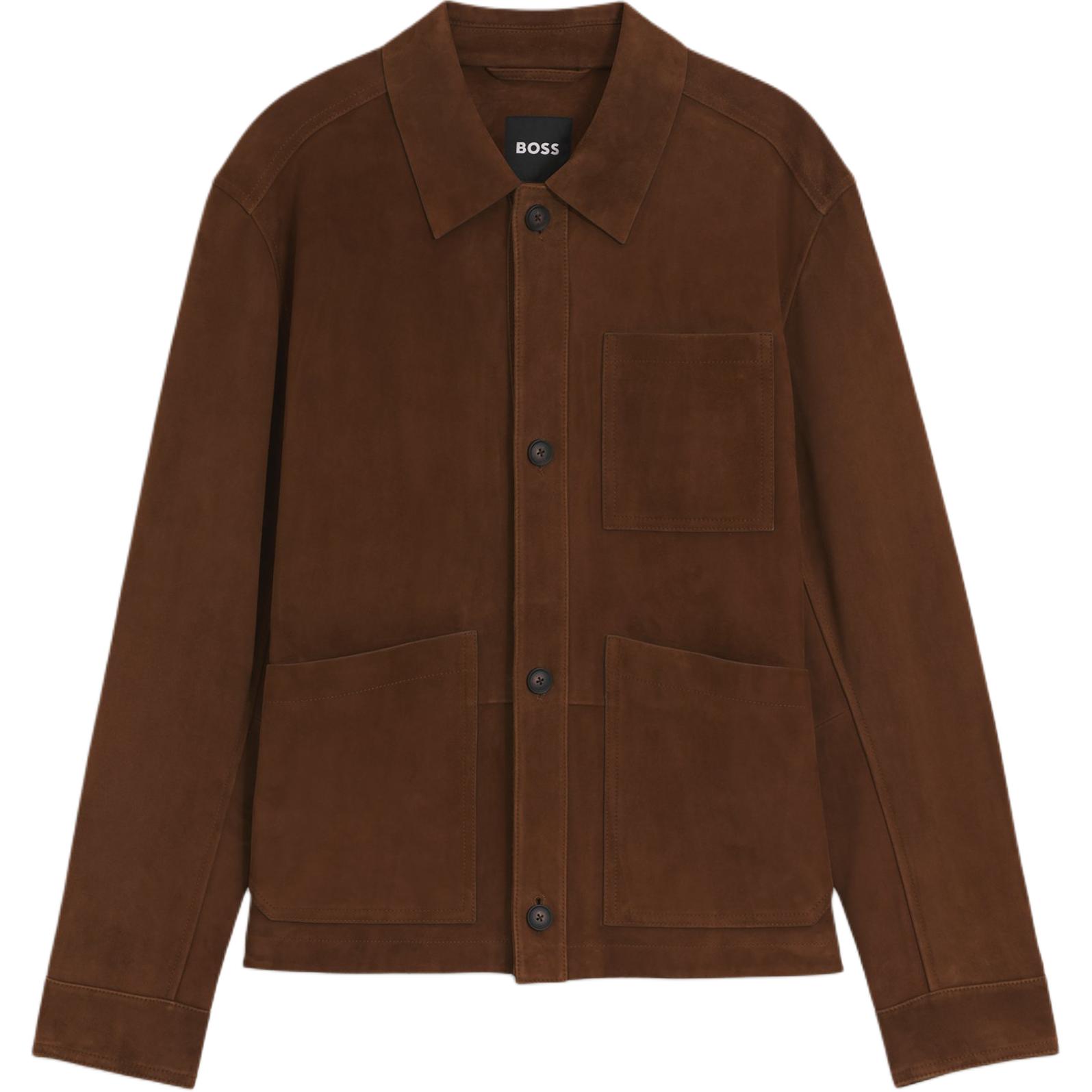 

HUGO BOSS Куртка на пуговицах классического кроя, Brown