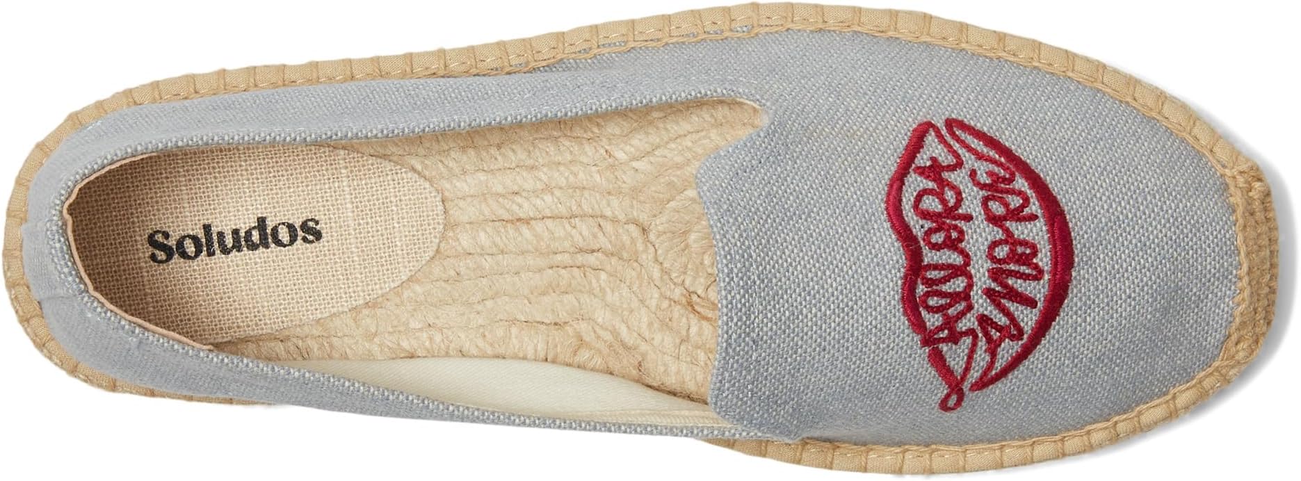 Лоферы Soludos Smoking Slipper Espadrille, цвет Allora Amore/Dolphin Blue — фото 2