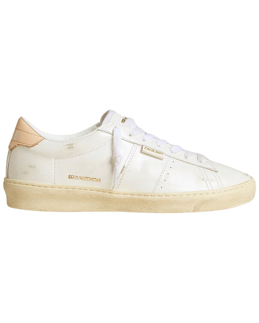 Золотистый гусь Мэтчстар Кожаные кроссовки Golden Goose, белый