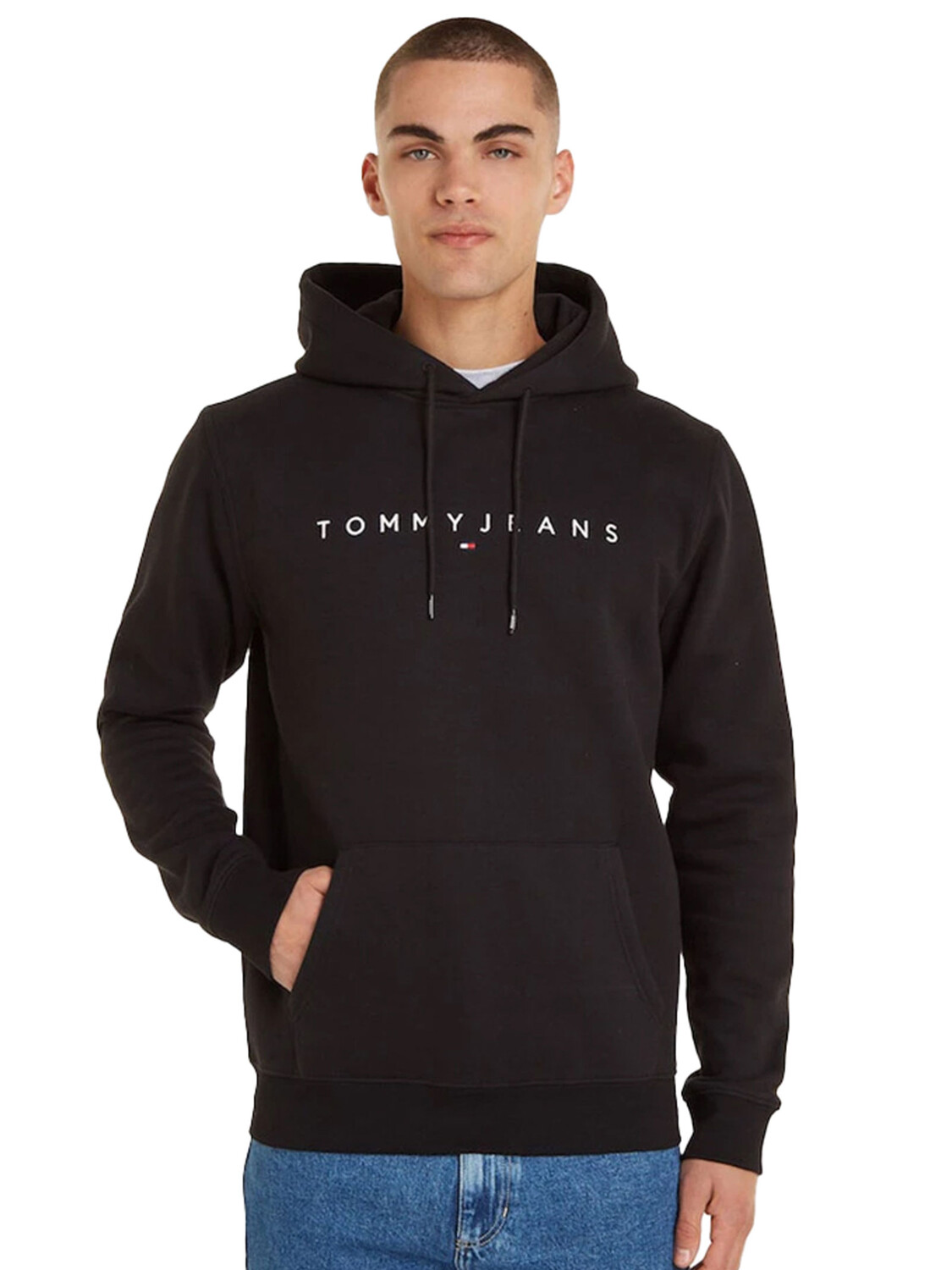 

Толстовка jeans felpa con cappuccio Tommy, черный