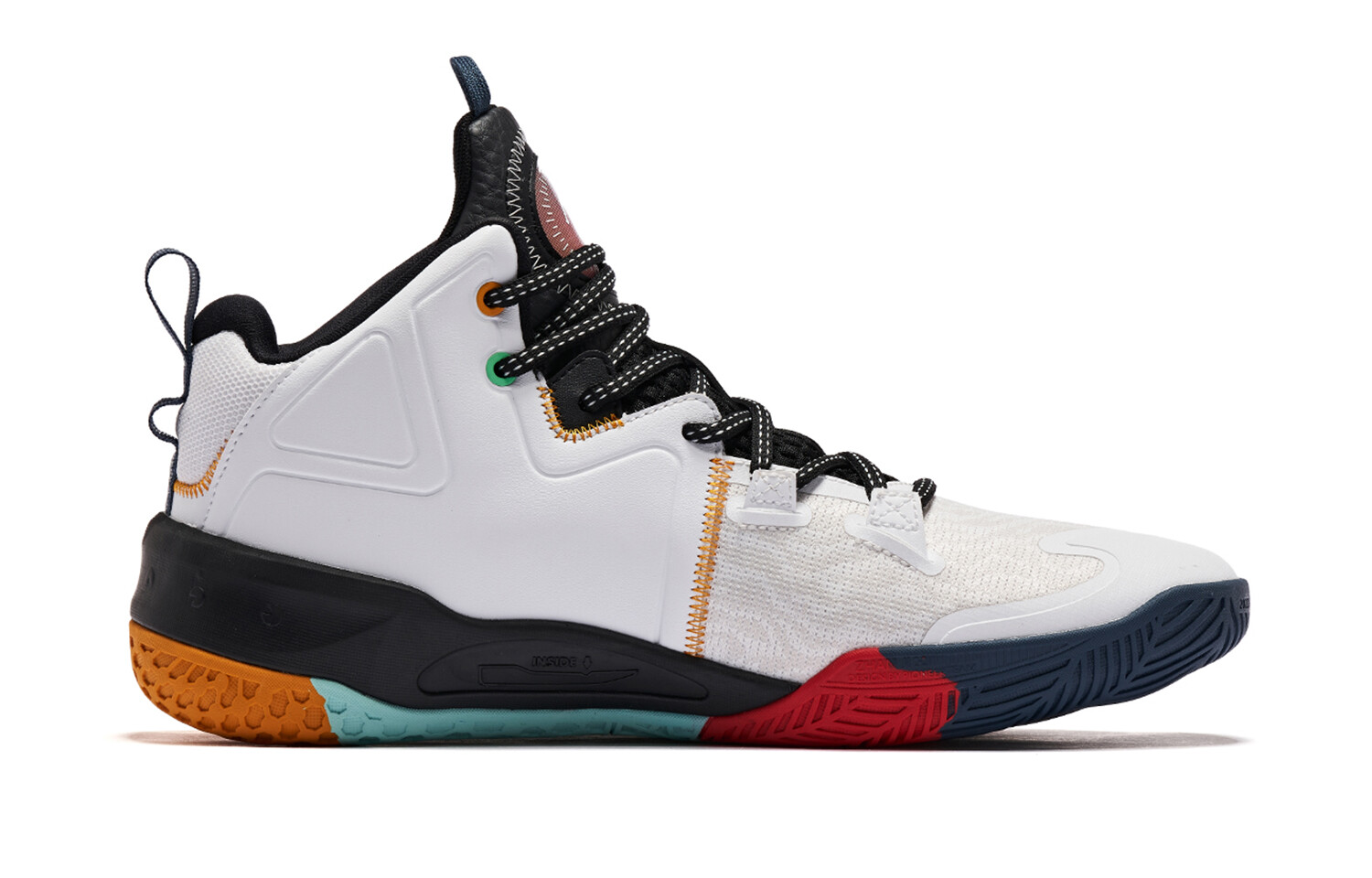 

Баскетбольные кроссовки Zhanji 5 Basketball Shoes Men Mid-Top White, Black, Red, Green, Orange Qiaodan