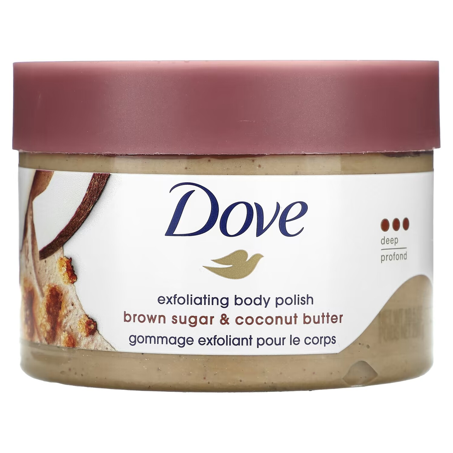 

Отшелушивающий скраб Dove для тела, коричневый сахар и кокосовое масло