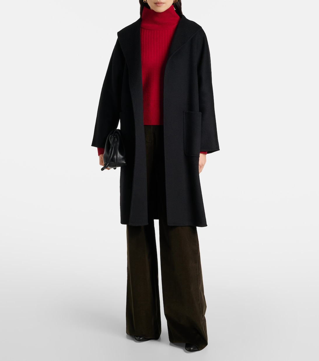 Водолазка Bessica из шерсти и кашемира Max Mara, Rosso Cina — фото 2