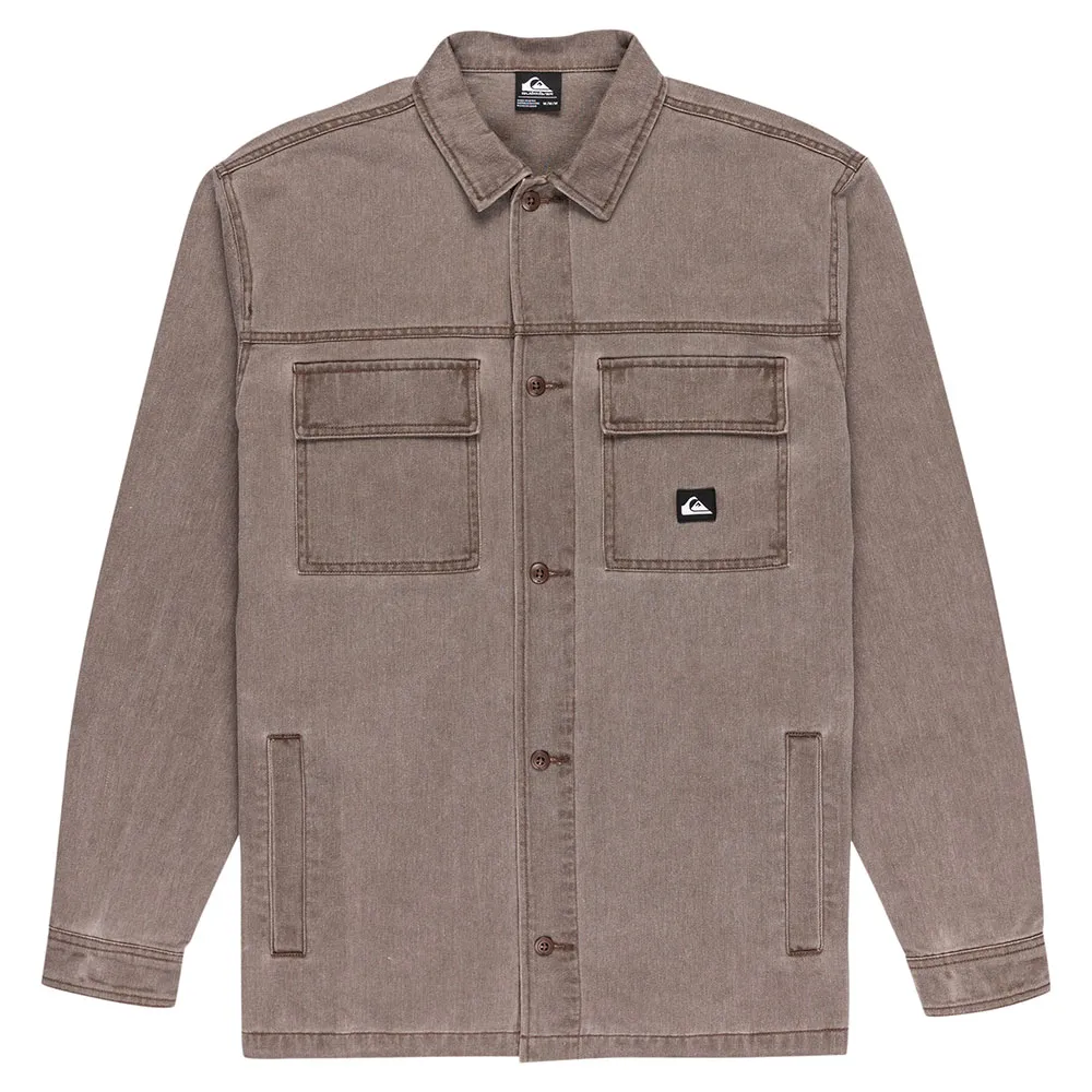 

Рубашка Quiksilver Mohab Washed Twill, коричневый