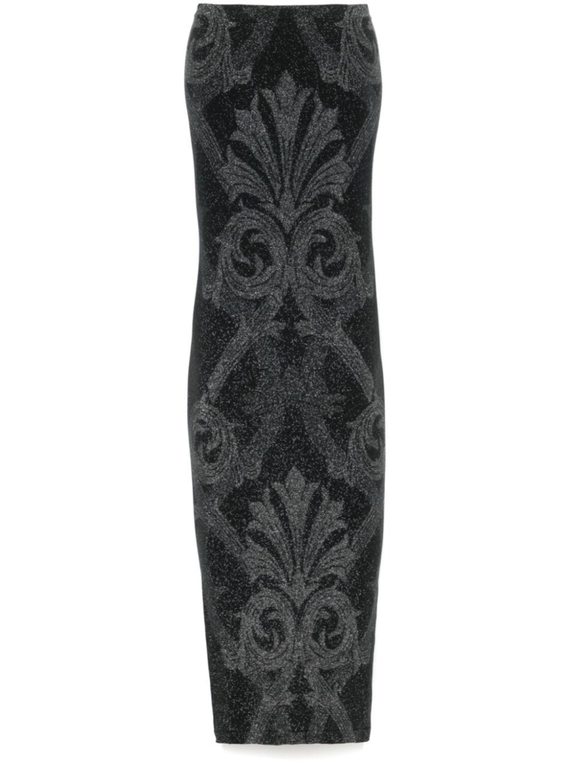 

Платье макси из металлического жаккарда Wolford, черный