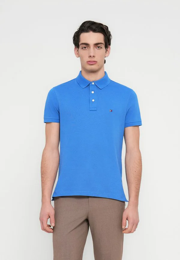 Поло-Рубашка из пике приталенного кроя 1985 года. Tommy Hilfiger, Blue Orbit