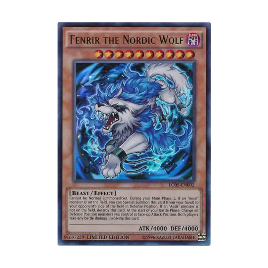 

CCG Фенрир Северный волк (очень редкий), Yu-Gi-Oh - Legendary Collection 5Ds - Singles