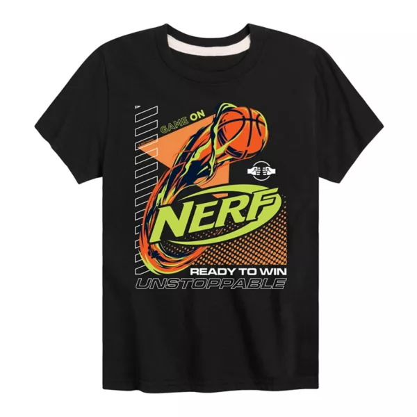 

Футболка с принтом «Неудержимый баскетбол» для мальчиков 8–20 лет Nerf, черный