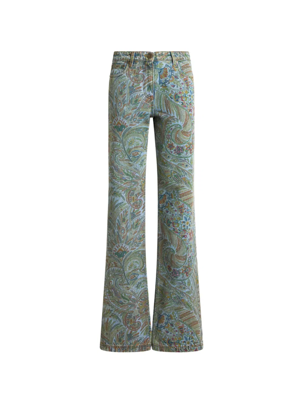 Джинсы с узором «пейсли» Etro, синий