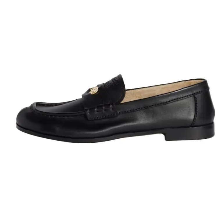 MIU MIU Женские лоферы черные