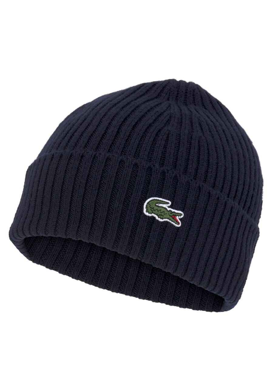 

Шапка LACOSTE Beanie, морской синий