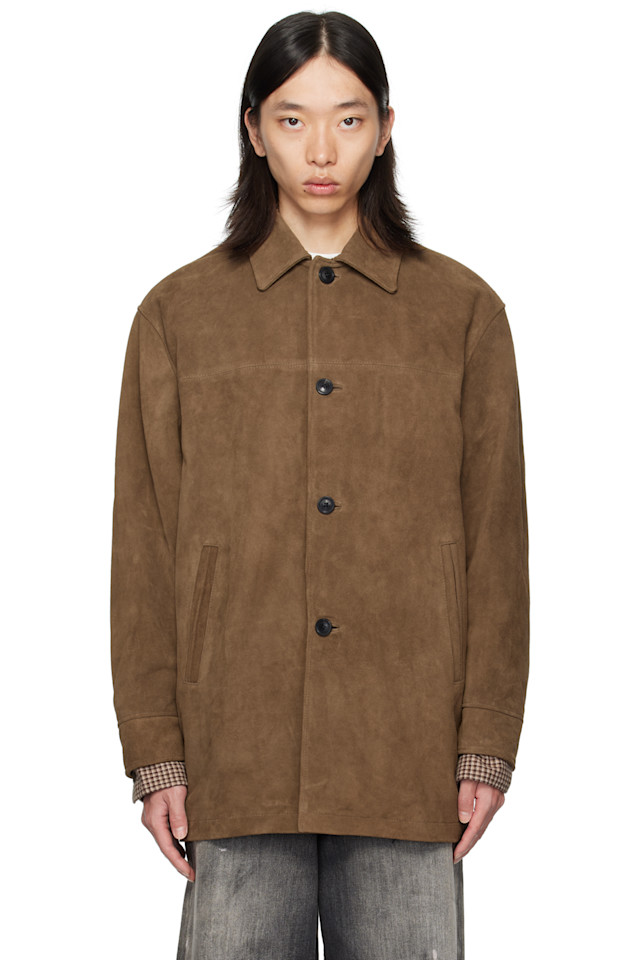 

Автомобильная замшевая куртка Coor, хаки