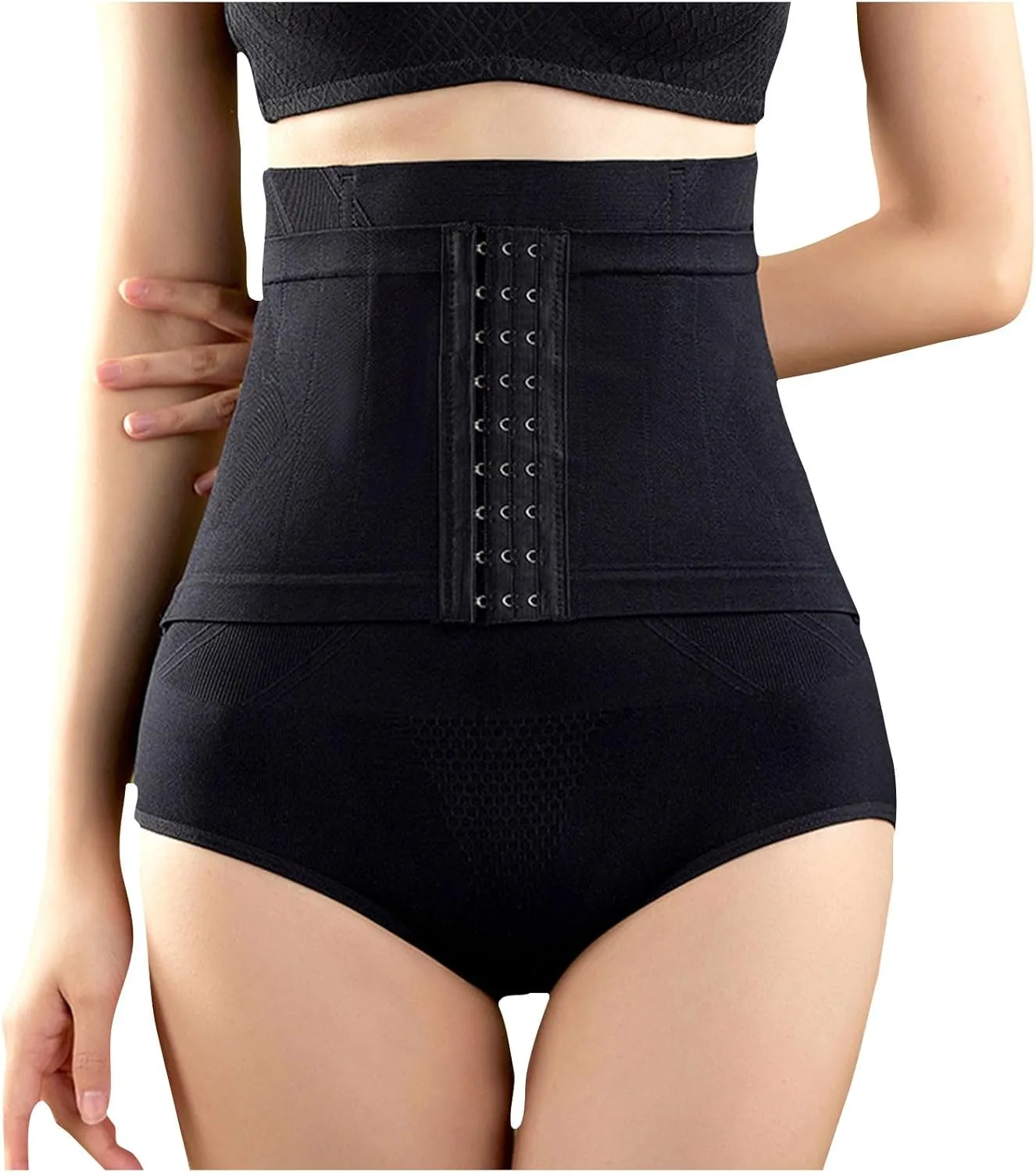 

Высокие бесшовные шорты для коррекции фигуры с двойными пуговицами Ess