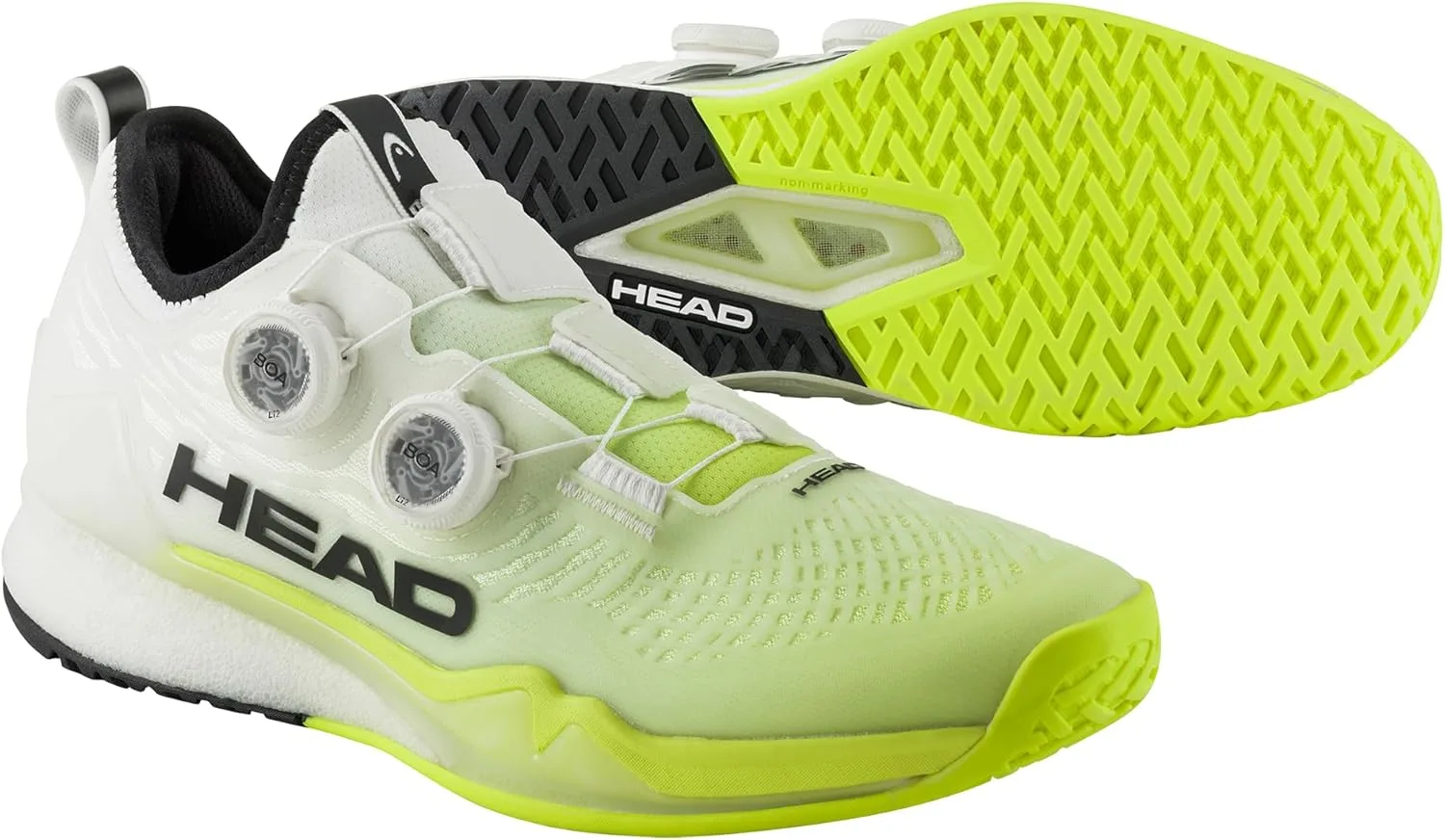 Мужские теннисные туфли Endure ProEndure Pro BOA HEAD, белый/желтый — фото 2