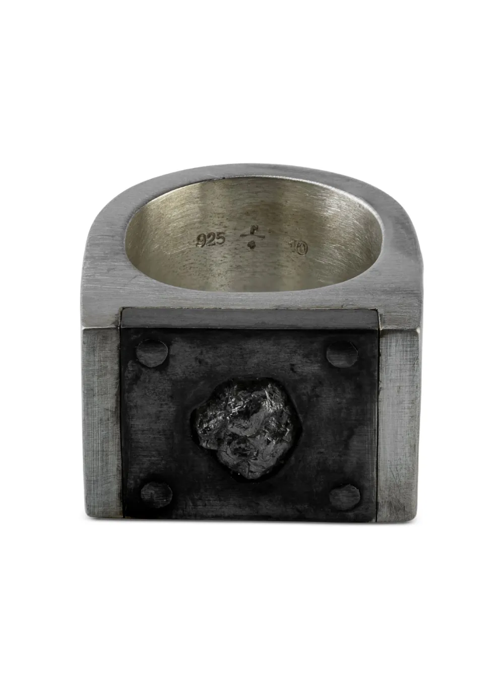 

Кольцо Plate Single Parts of Four, серебяный