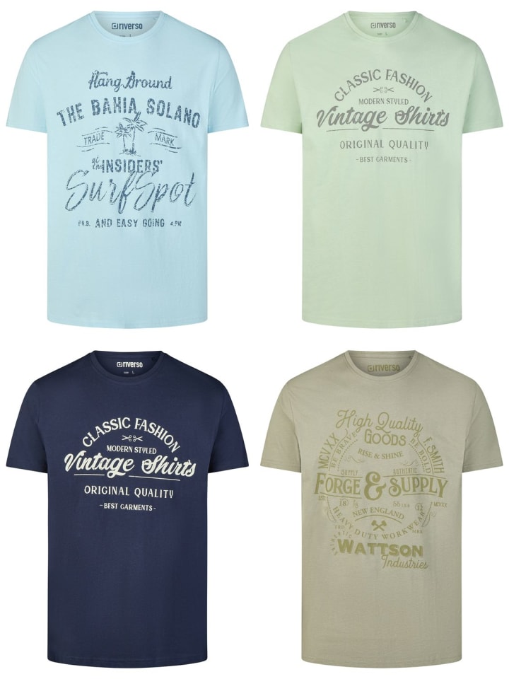 

Набор из 4 разноцветных футболок RIVLeon