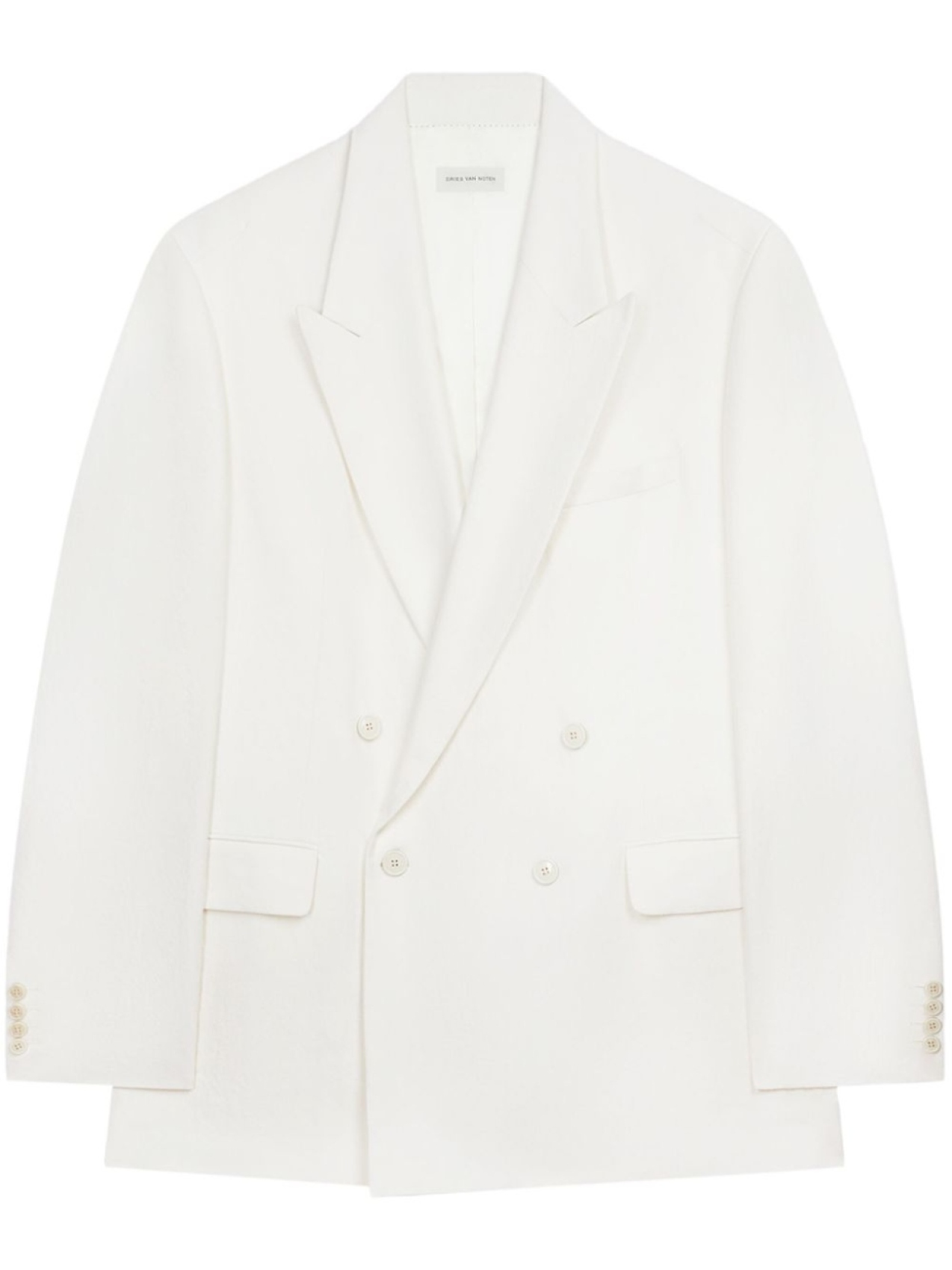 

DRIES VAN NOTEN двубортный пиджак, белый