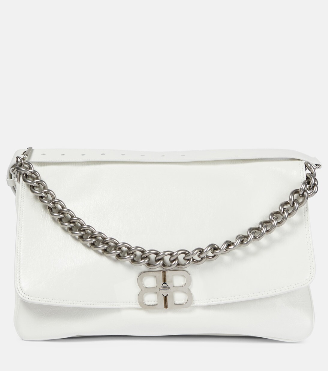 

Сумка через плечо из кожи BB Balenciaga, белый