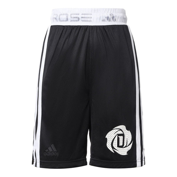 

Шорты men's rose short ross stripe patchwork print loose basketball sports shorts black Adidas, черный