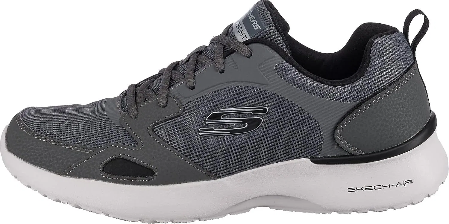 Мужские кроссовки Skechers Skech-Air Dynamight Venturik, Charcoal Synthetic Textile Trim — фото 3