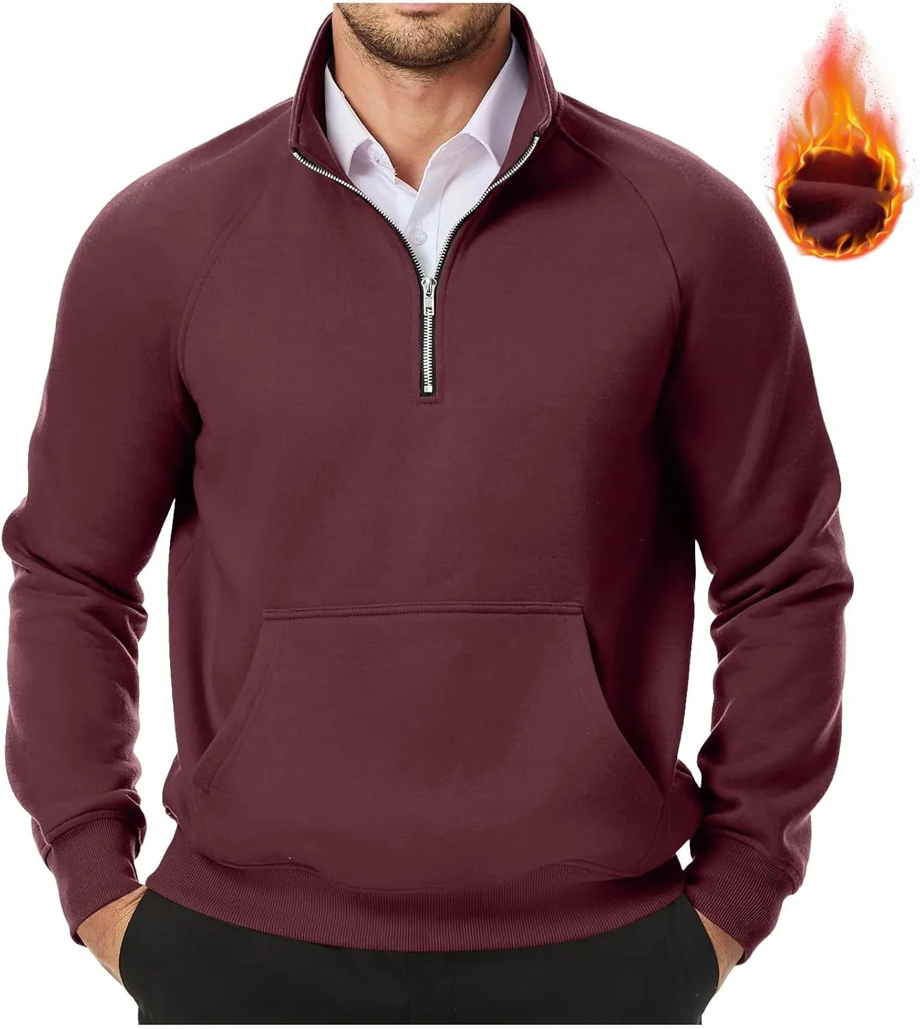 

Мужской худи с карманом и молнией AGWOLF